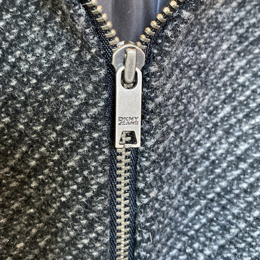 DKNY Jeans Black and Grey Jacket - Picture 5 of 7